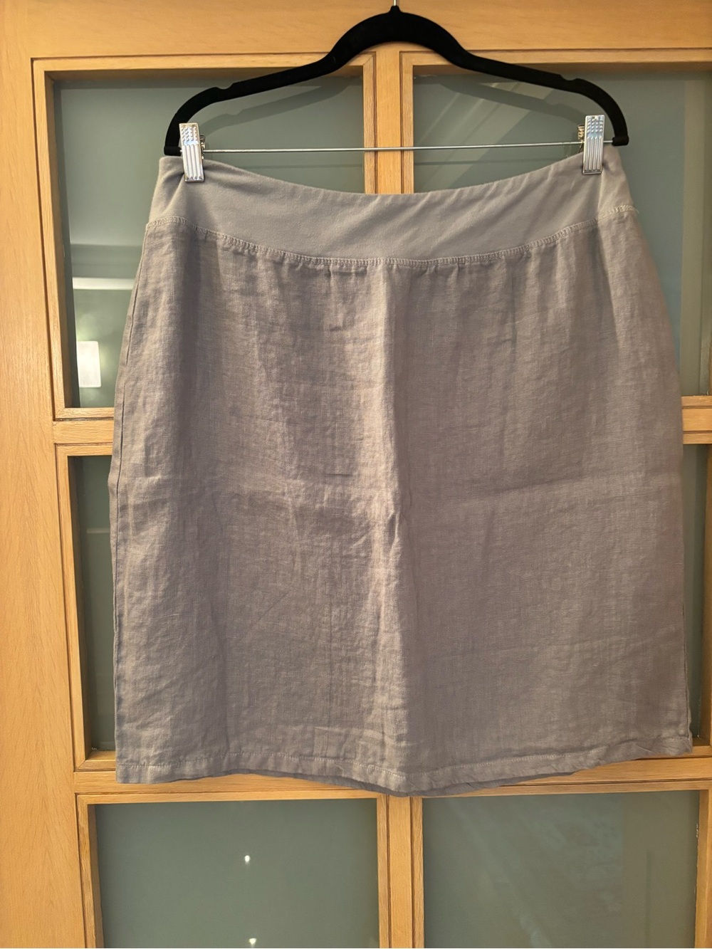 Light Gray Linen Skirt